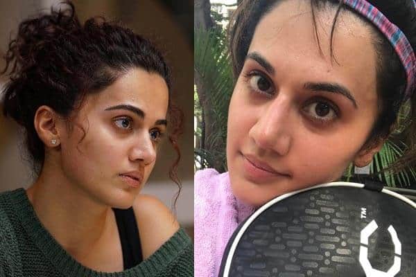 Taapsee Pannu paveikslas be makiažo