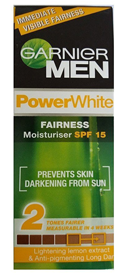 Garnier Men Power White Fairness drėkinamasis kremas Spf 15
