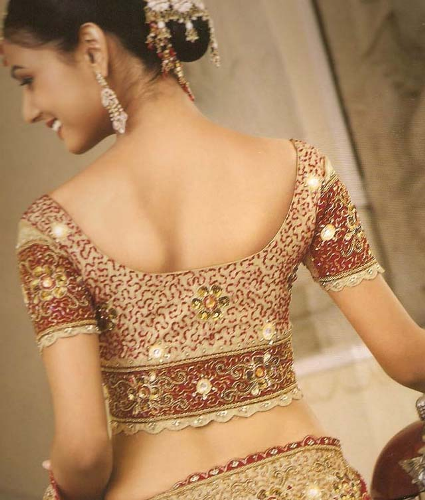 Vestuvių palaidinių siuvinėjimo dizainas-palaidinės nugaros kaklo dizainas su „Zari 9“