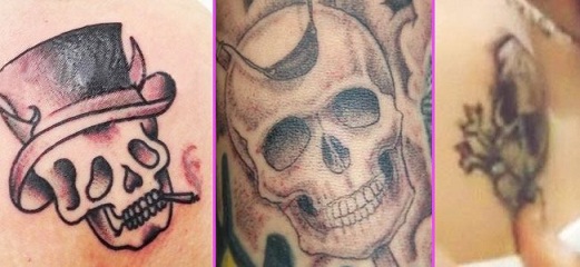 Zayn kaukolės tatuiruotės dizainas