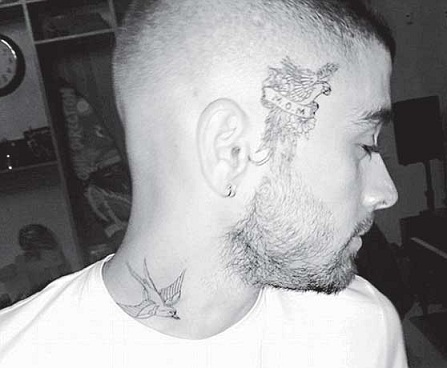 Drąsus Zayn Malik veido tatuiruotės dizainas