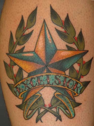 Jūrų žvaigždės senosios mokyklos tatuiruotės