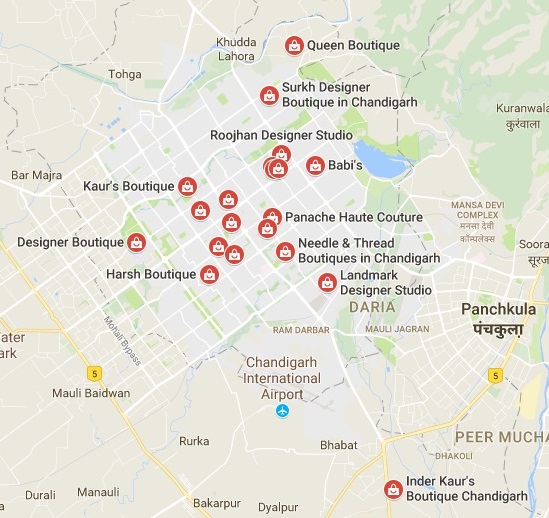 Chandigarh'da Tasarımcı Butiği