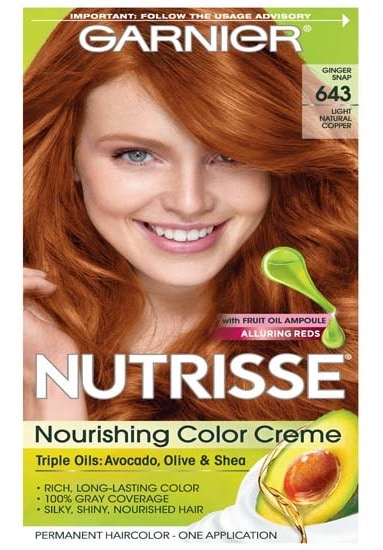 Garnier Saç Rengi Nutrisse Besleyici Renk Açık Bakır