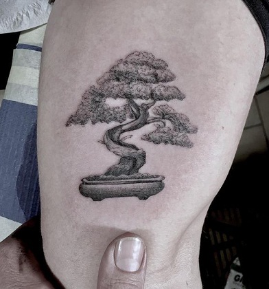 Bonsai medžio tatuiruotė