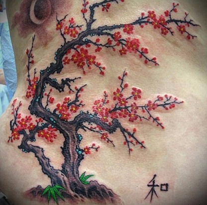 Japonų medžio tatuiruotė