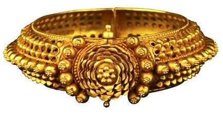 Altın Güney Hindistan Antik Mücevherat