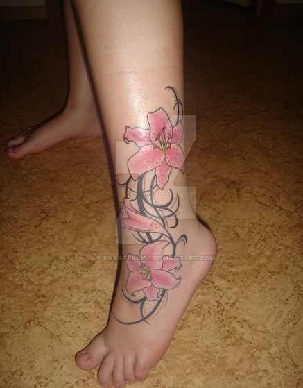 Lelijos kojos tatuiruotė