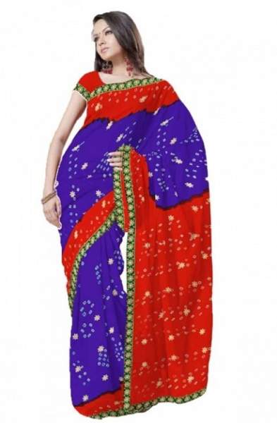 Rajasthani Şifon Saree