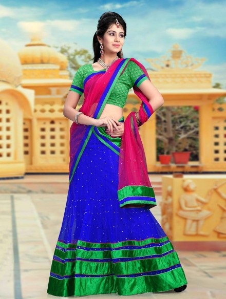 Renkli Rajasthani Saree