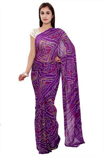 Rajasthani Baskı Sari