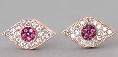 „Gold Evil Eye Ear Rings Stud“