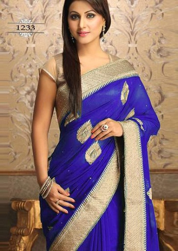 latest-designer-sarees-leaf-suunniteltu-saree
