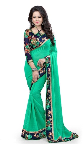 son-tasarımcı-sarees-çiçek-border-saree