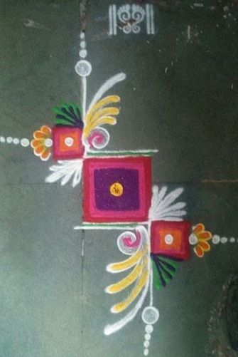 Kvadratinis lankas Rangoli