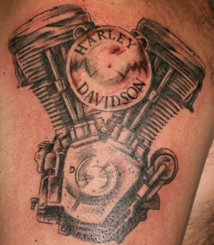 Harley Davidson tatuiruotė 2