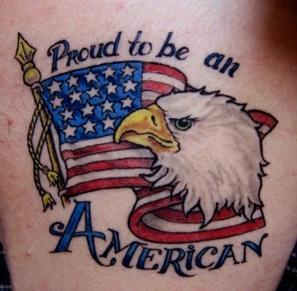 Amerikos vėliavos tatuiruotė