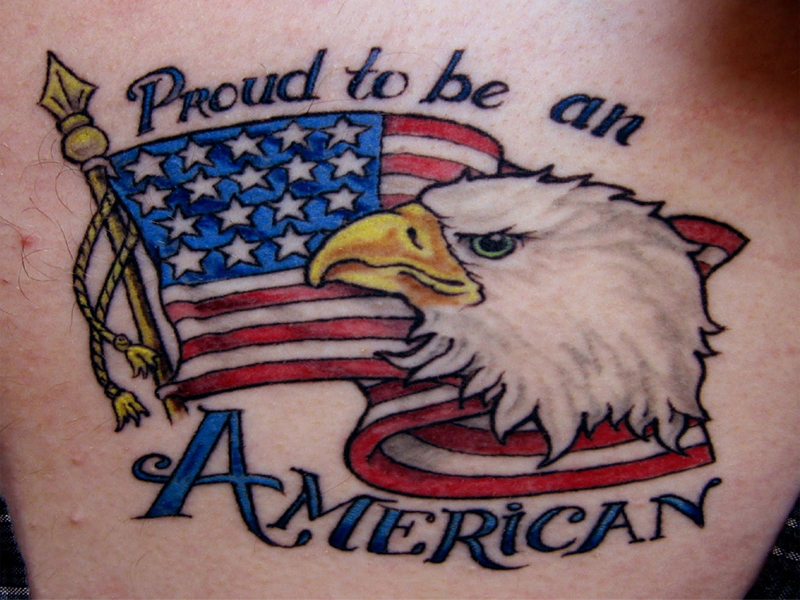 Meilės patriotinės tatuiruotės vyrams
