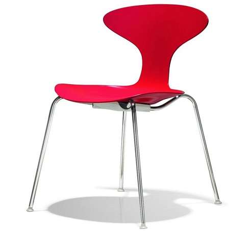Stilinga sukraunama kėdė raudonos spalvos