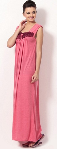 Klamotten Pink Nighty Long