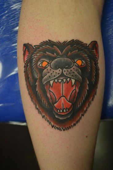„Grizzly Bear“ tatuiruotės dizainas