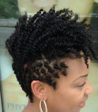 örgülü bob saç modelleri - Mohawk Twists