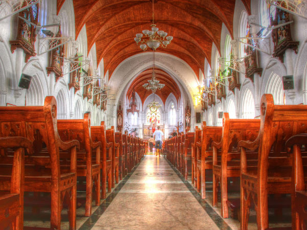 Bažnyčios Pondicherry mieste
