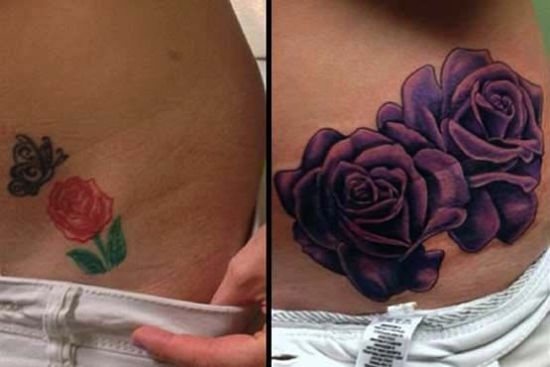 uždengti tatuiruotę