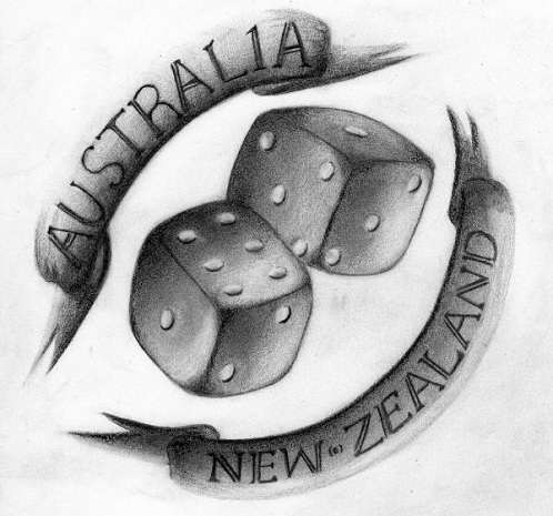 „Friendly Neigh bours“ Australijos tatuiruočių dizainas