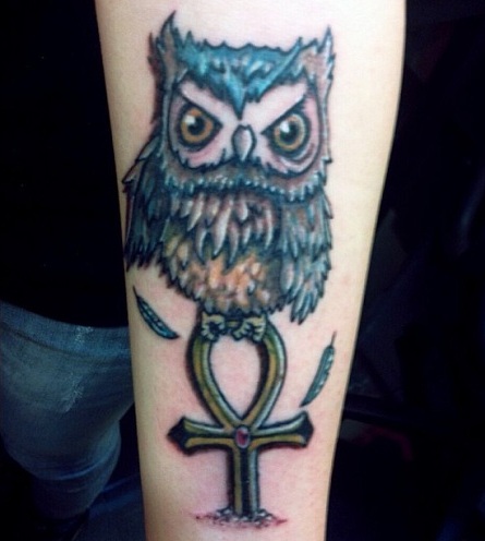 Šaunus Ankh tatuiruotės dizainas