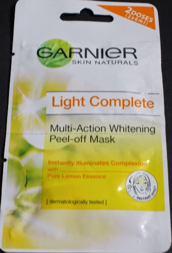 Garnier veido kaukė šviesinanti balinamoji nulupanti kaukė 3