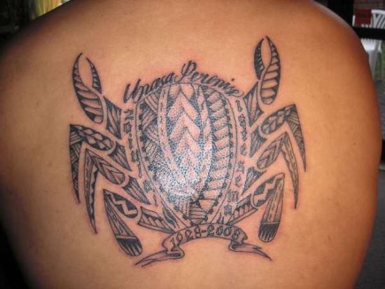 Havajų krabų tatuiruotės dizainas
