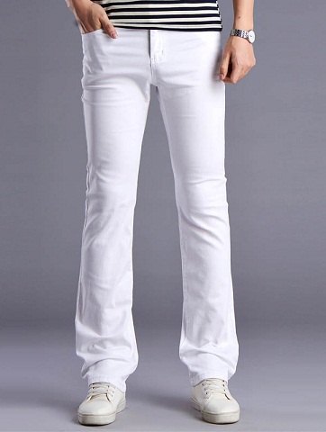 Erkekler için Skinny Flare Jeans