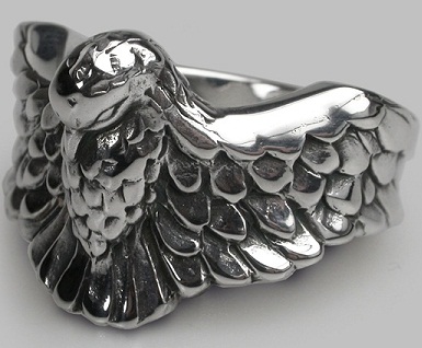 „Phoenix“ kylantys sidabro žiedai vyrams