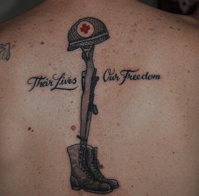 Amerikos karių karinės tatuiruotės dizainas