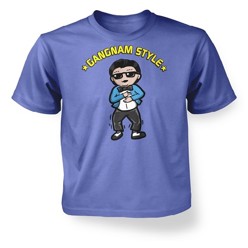 „Gangnam“ stiliaus individualūs marškinėliai