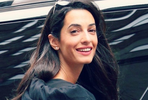 Amal Clooney be makiažo