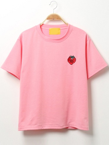 Kūrybingi rožiniai marškinėliai moterims