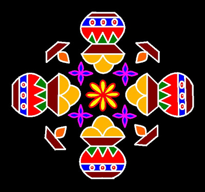 pongal rangoli dizainas