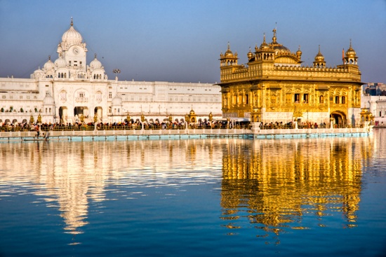 Auksinė šventykla Amritsare, Pendžabas, Indija.