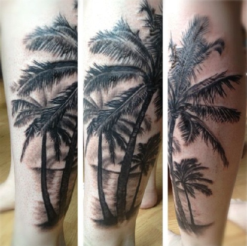 palmiye ağacı dövmeleri