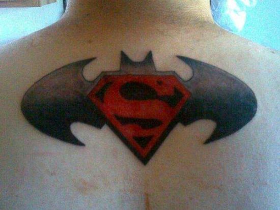 Betmeno supermeno tatuiruotės dizainas