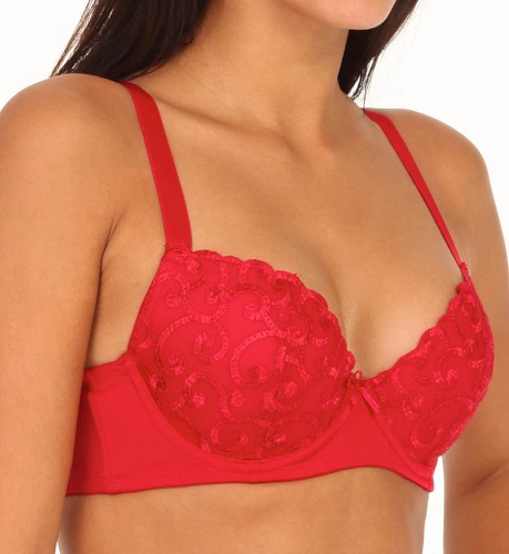 „Valmont“ formos „Lift Push Up Underwire“ raudona liemenėlė