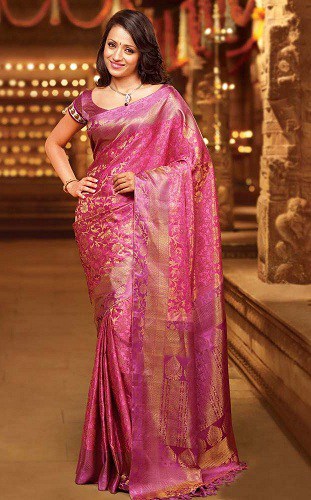 trisha krishnan saree