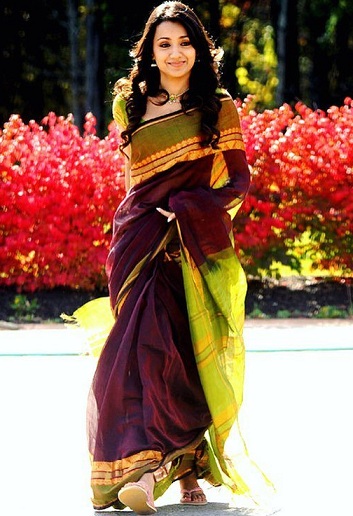 trisha saree