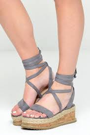 „Lace Up“ platformos sandalai