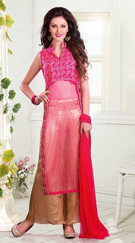 Netted Salwar su Palazzo Pant