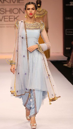 Netted Salwar su Dhoti Pant