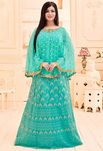 Tinklelis išsiuvinėtas Salwar Kameez