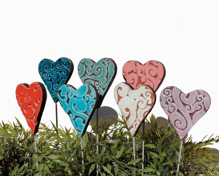 ιδέες κεραμικής δημιουργικός σχεδιασμός diy ιδέες diy διακόσμηση μόνοι σας φτιάξτε χειροποίητες κεραμικές καρδιές